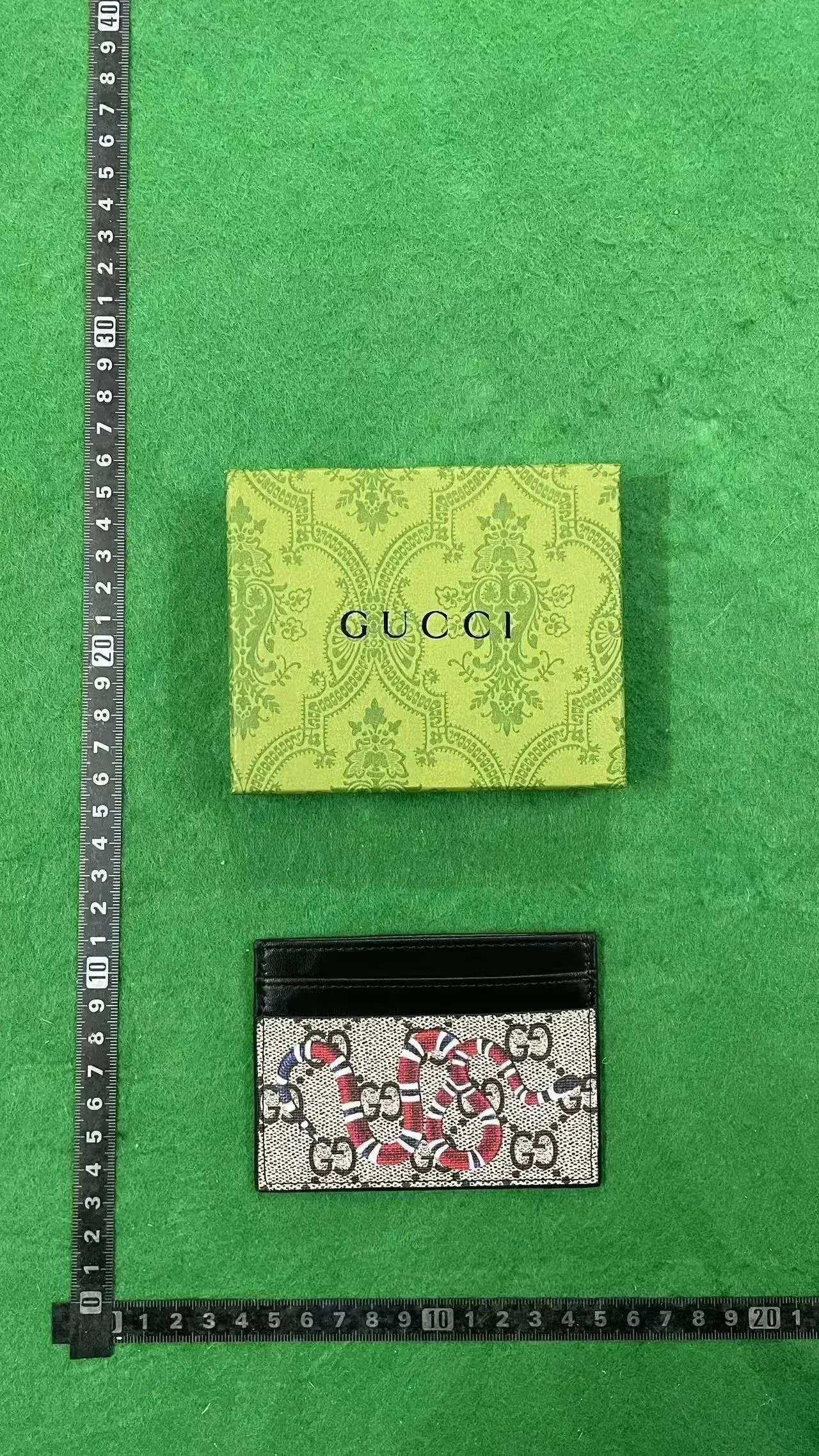 Gucci GG Supreme King Snake Card Case