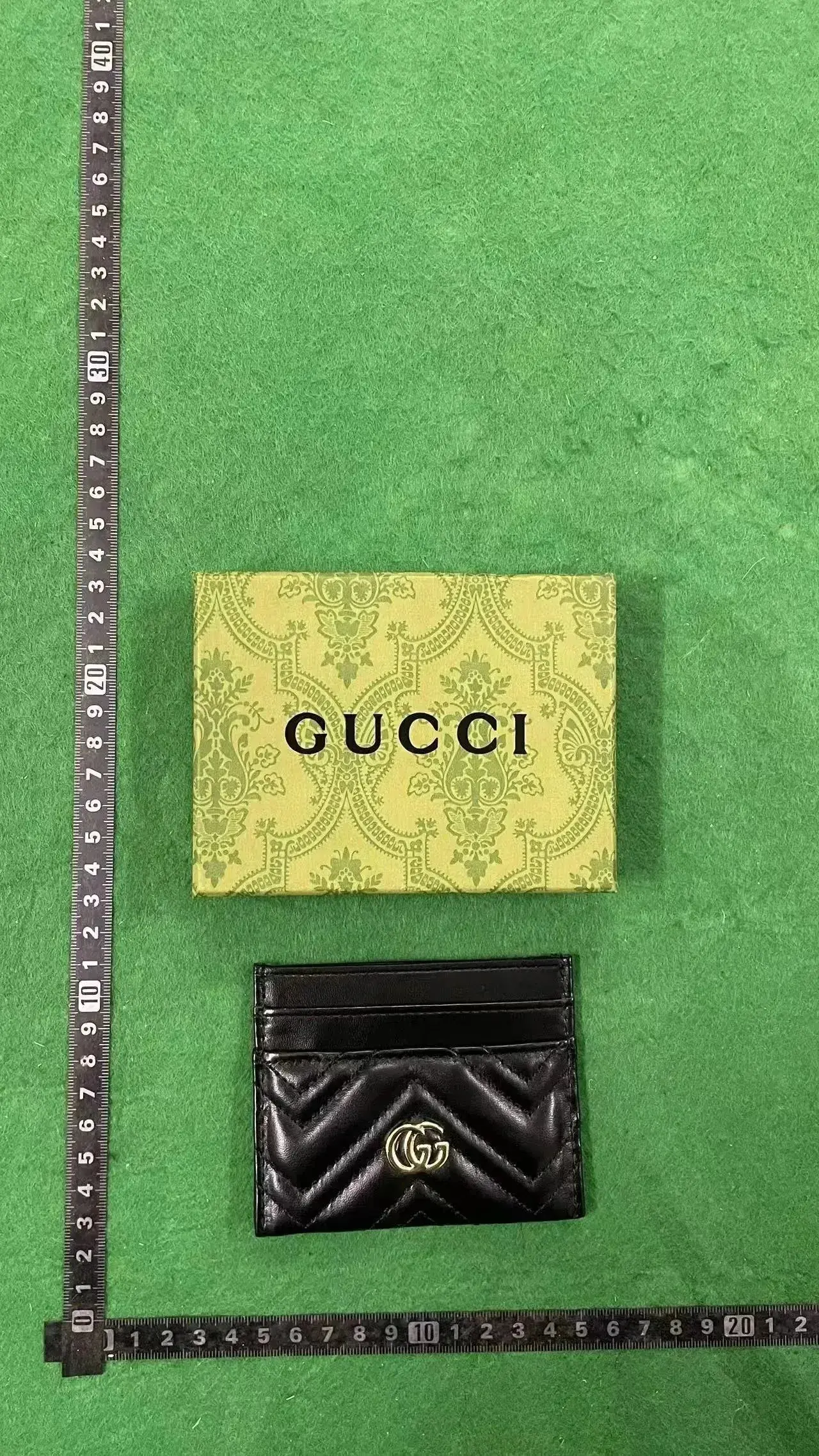Gucci Marmont Black Leather Card Case