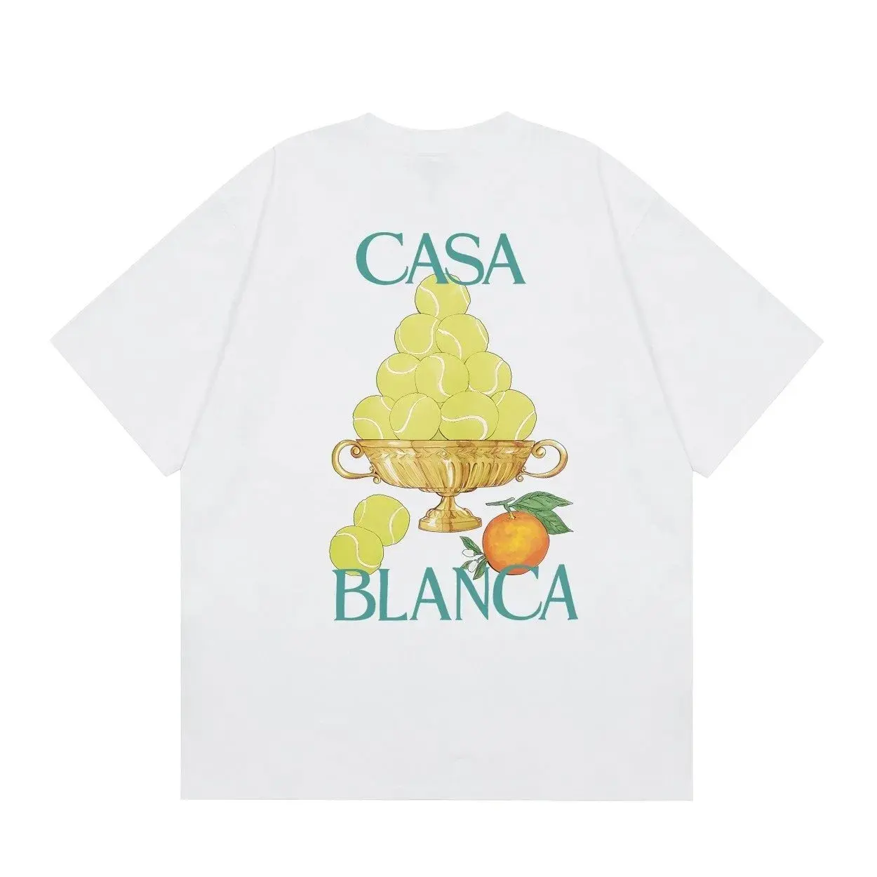 Casablanca Tennis Trophy White T-Shirt