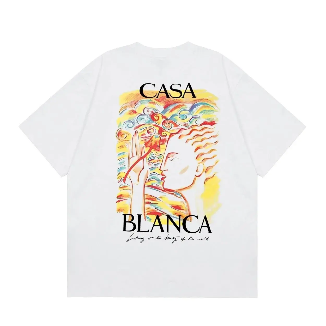 Casablanca Art Portrait Graphic Tee White
