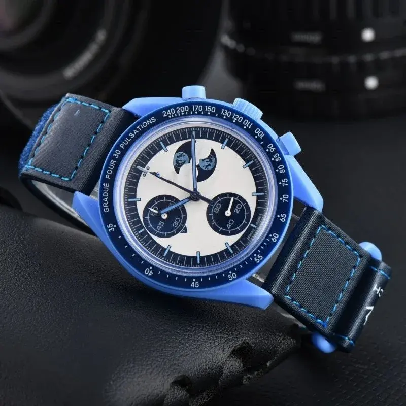 Swatch x Omega Bioceramic MoonSwatch Mission to Earthphase Blue