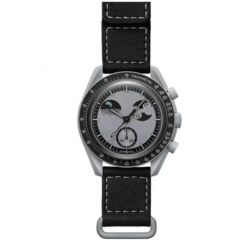 Swatch x Omega Bioceramic MoonSwatch Mission to the Moonphase New Moon