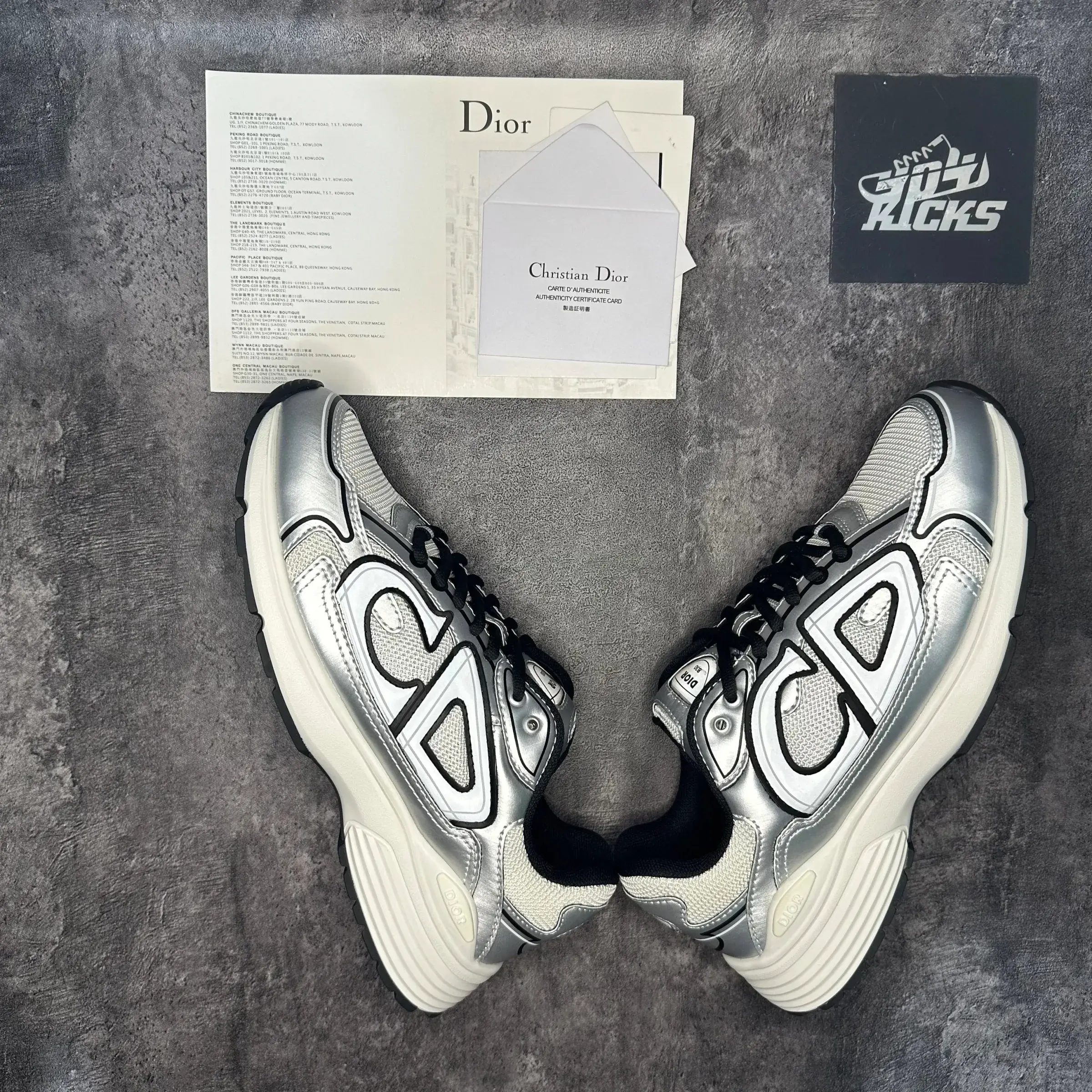 Christian Dior B30 Silver Black