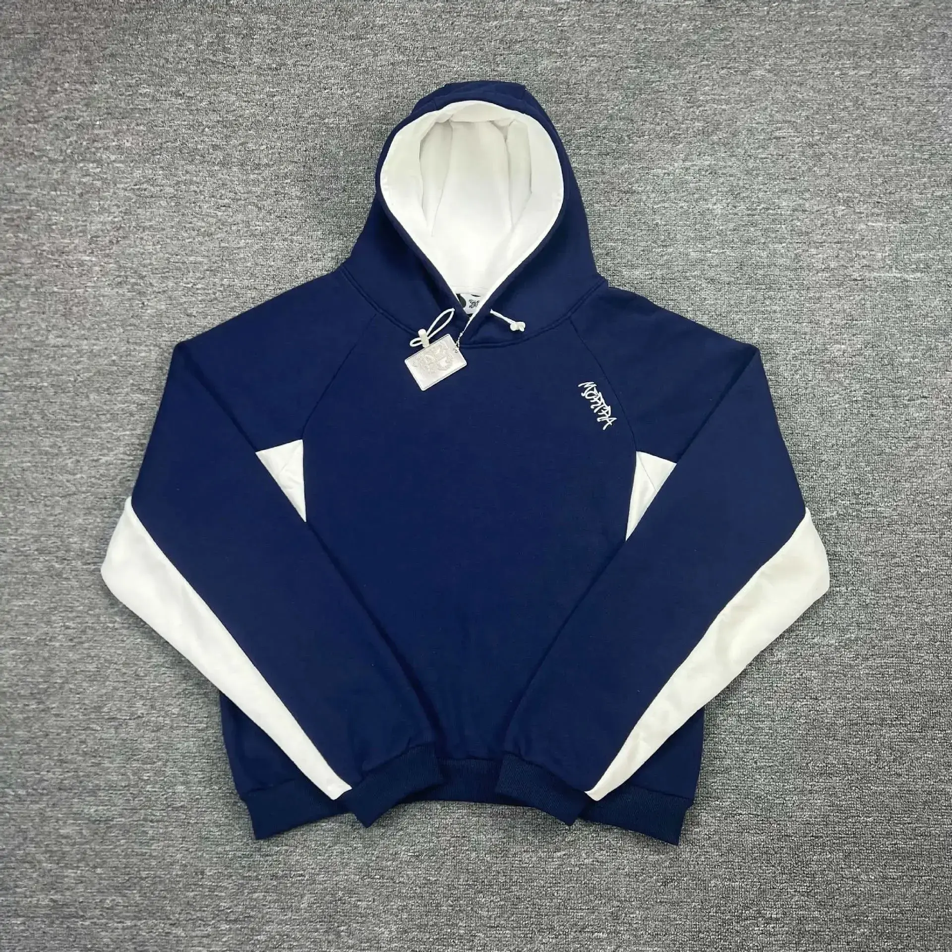 MORTPDA Hooded Sweatshirt Navy White