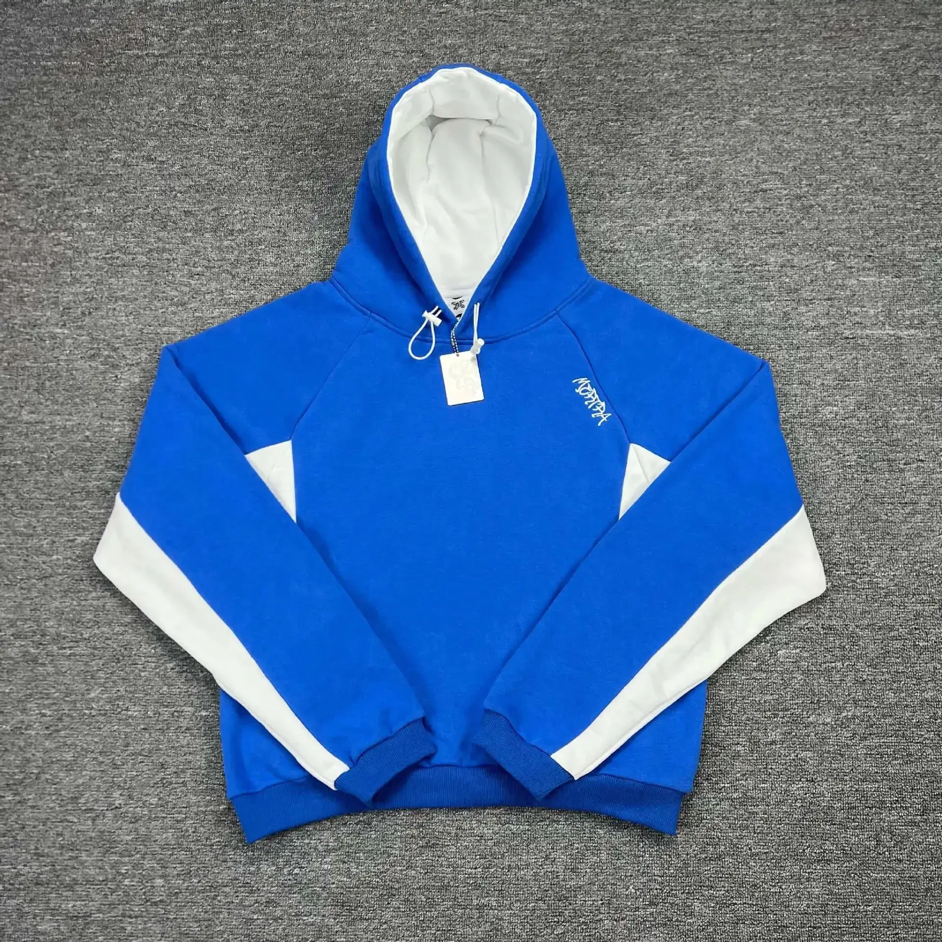 MORTPDA Hooded Sweatshirt Royal Blue White