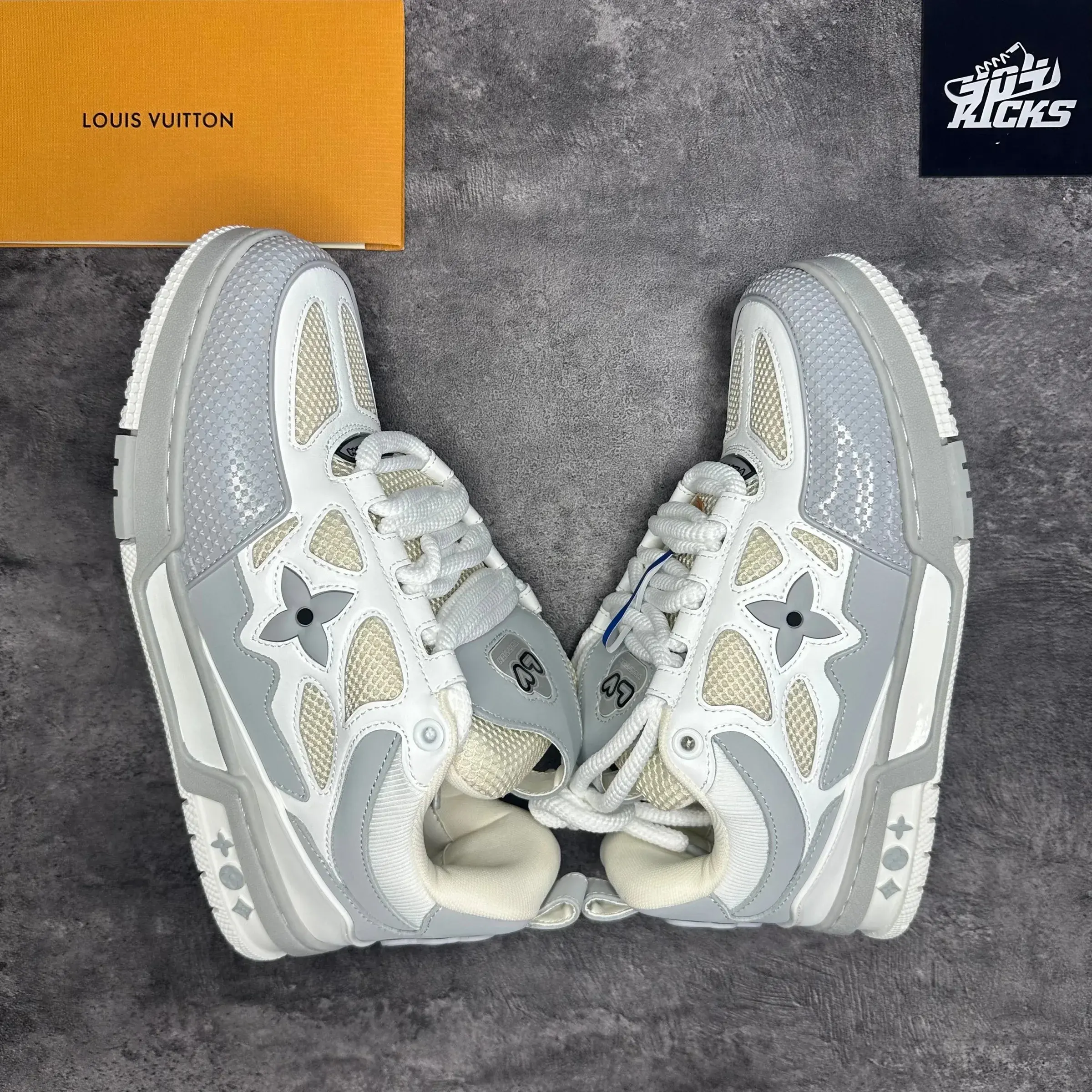 Louis Vuitton LV Skate Sneaker White Grey