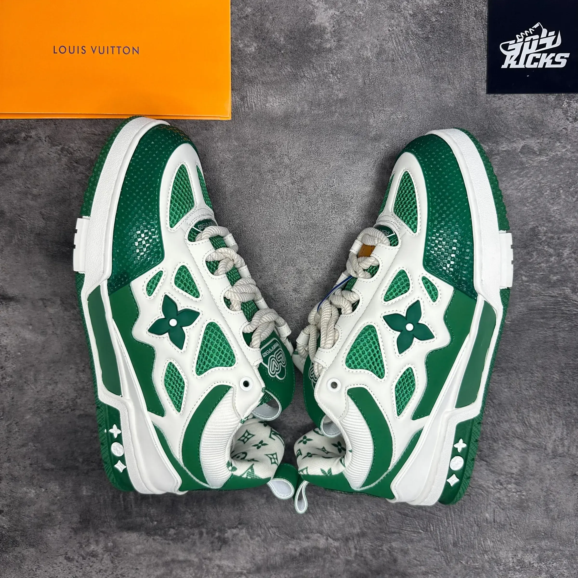 Louis Vuitton LV Skate Sneaker Green White