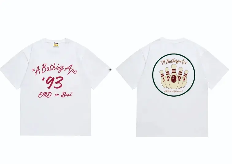 A Bathing Ape Bowling Pins T-Shirt White