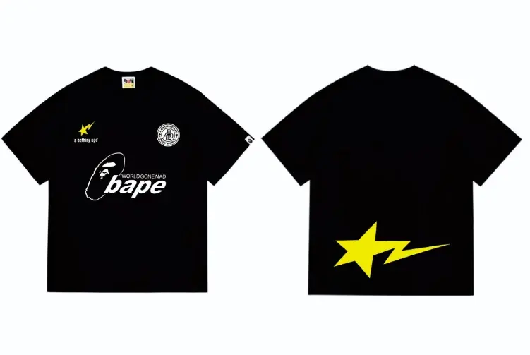 A Bathing Ape World Gone Mad Black T-Shirt