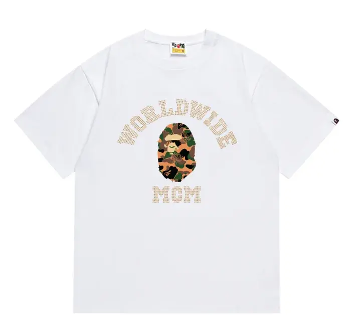 A Bathing Ape x MCM Worldwide White T-Shirt