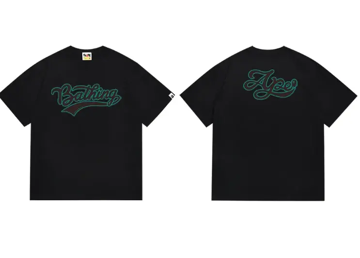 A Bathing Ape Cursive Black T-Shirt