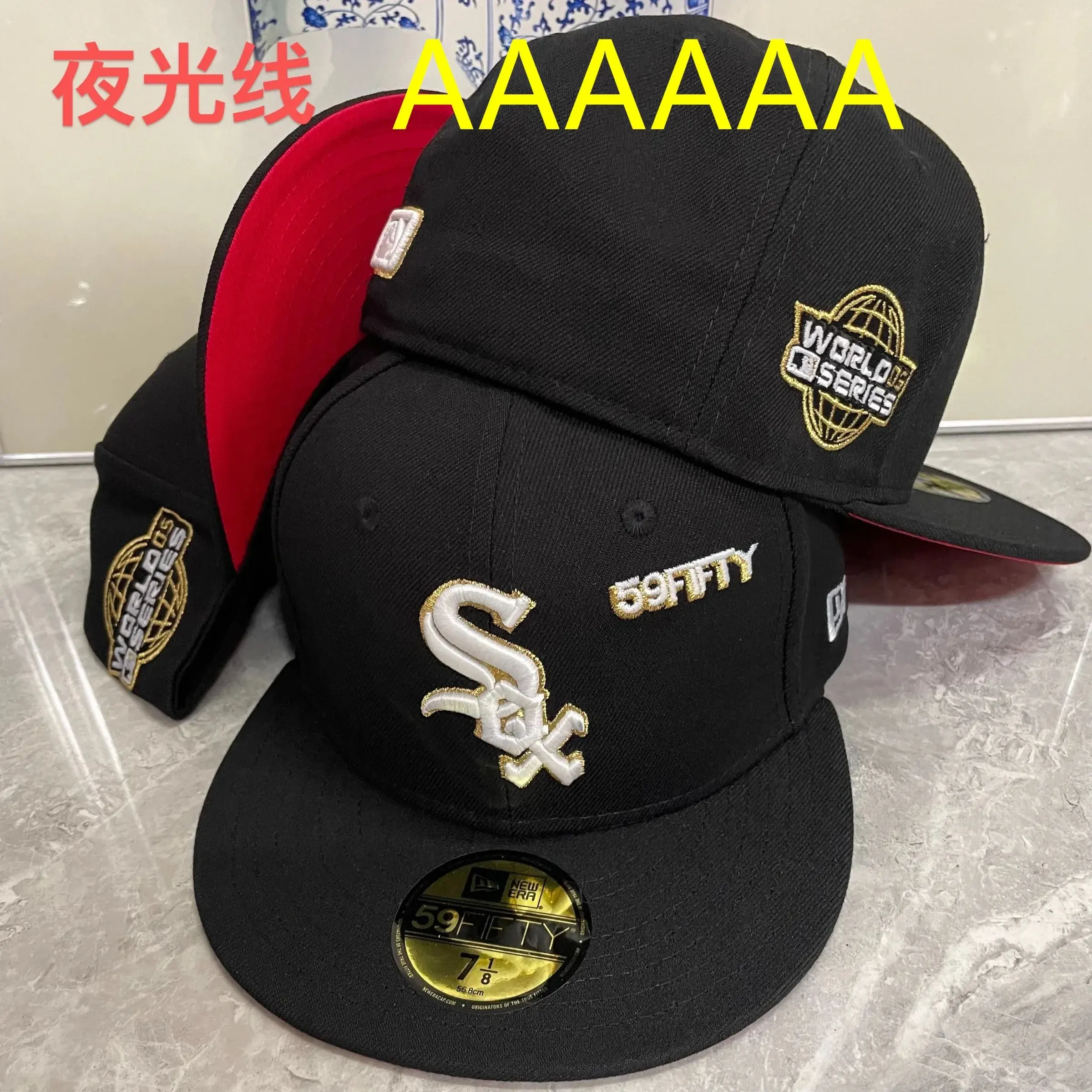 New Era Chicago White Sox World Series Black Red Hat