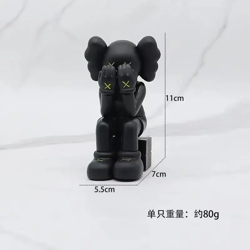 KAWS Sitting Figure Black