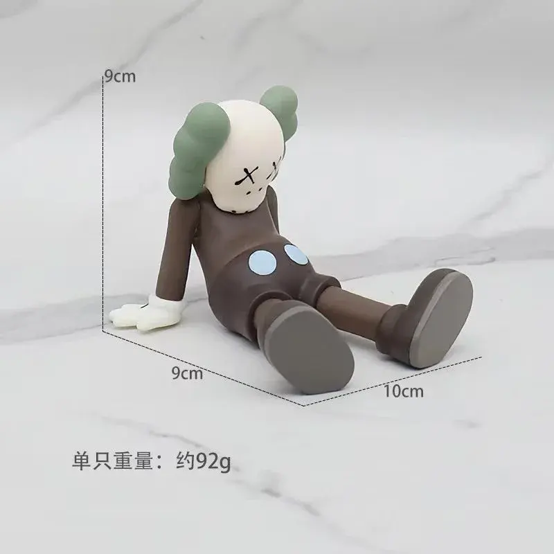 KAWS Companion Sitting Figurine Brown Green