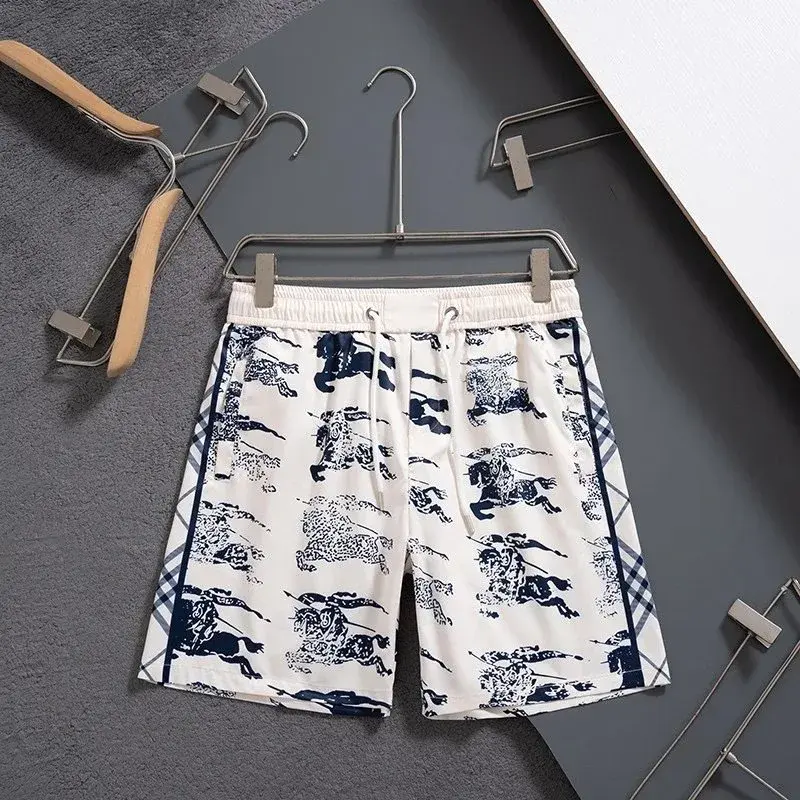 Burberry Knight Horseferry Print Shorts White