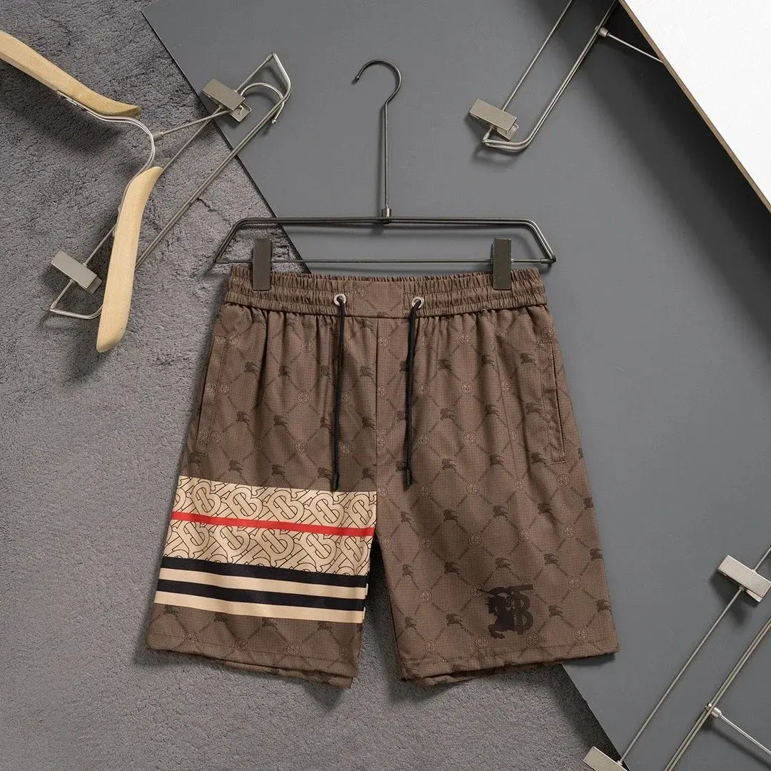 Burberry Monogram Stripe Print Shorts Brown