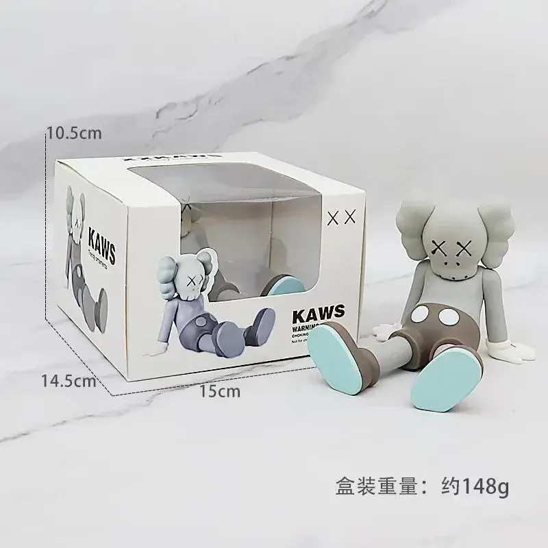 KAWS Resting Place Figure Grey Light Blue