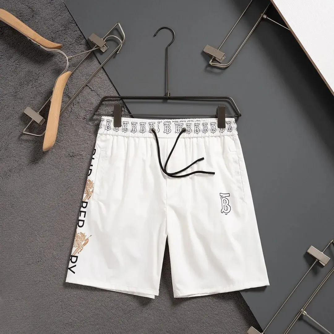 Burberry Monogram Stripe Swim Shorts White Gold