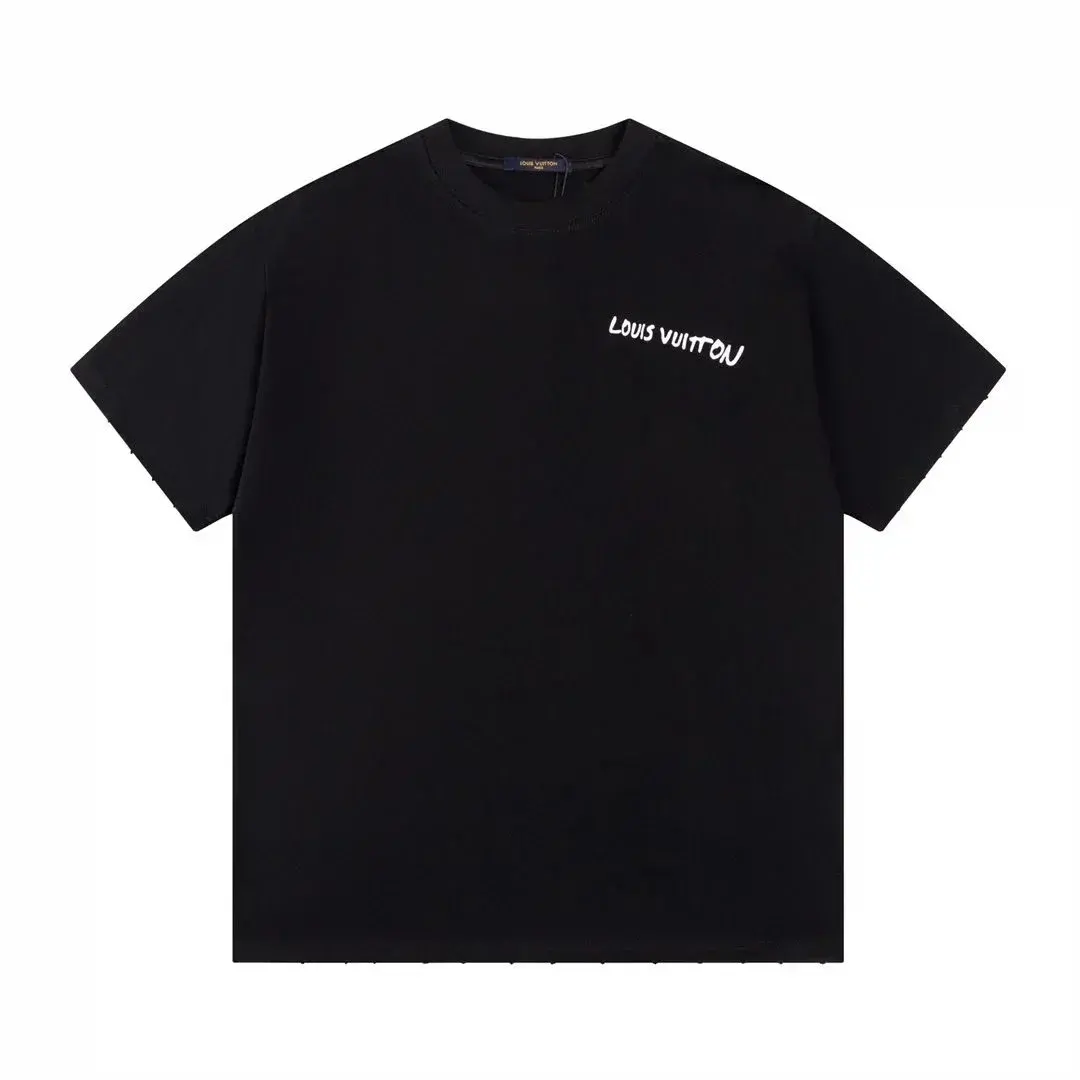 Louis Vuitton Script Logo Black T-Shirt
