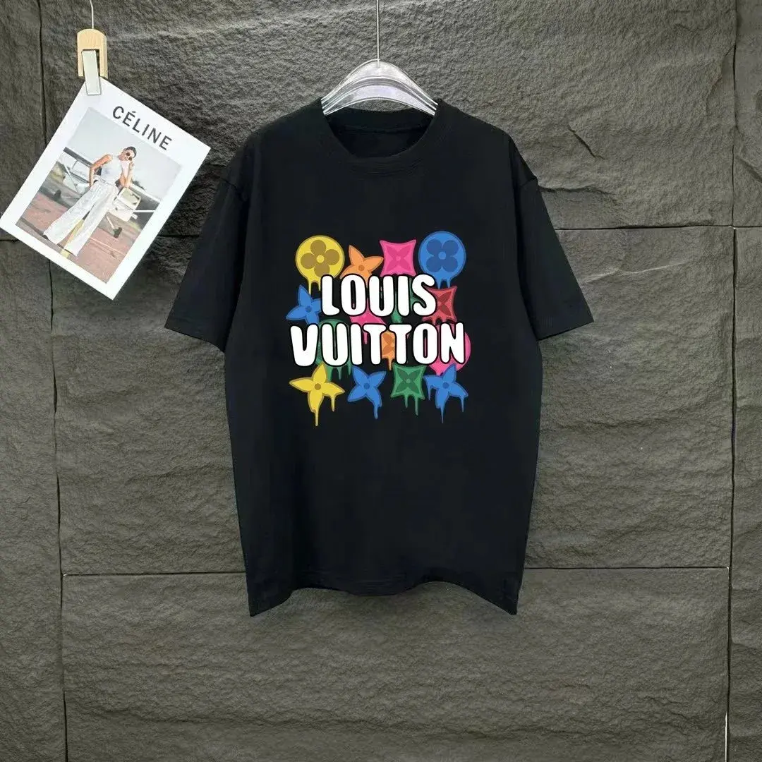 Louis Vuitton Multicolor Monogram Black T-Shirt