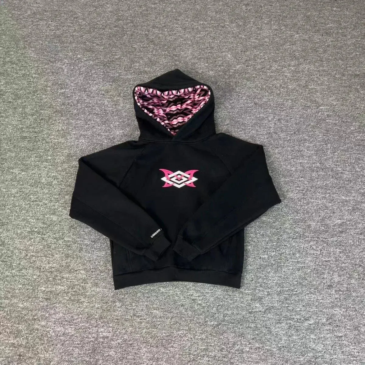 Umbro Graphic Hoodie Black Pink