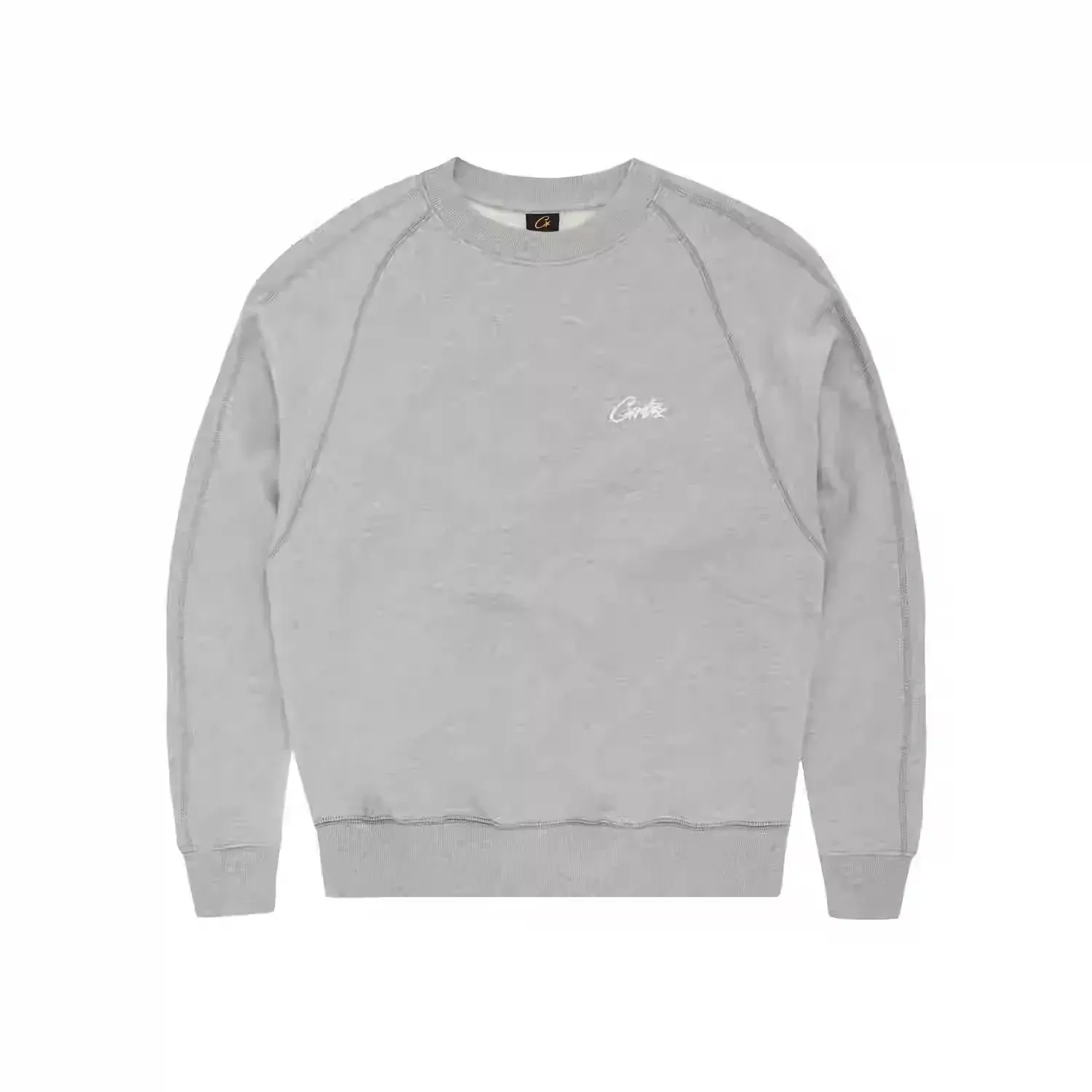 Corteiz Script Crewneck Sweatshirt Grey
