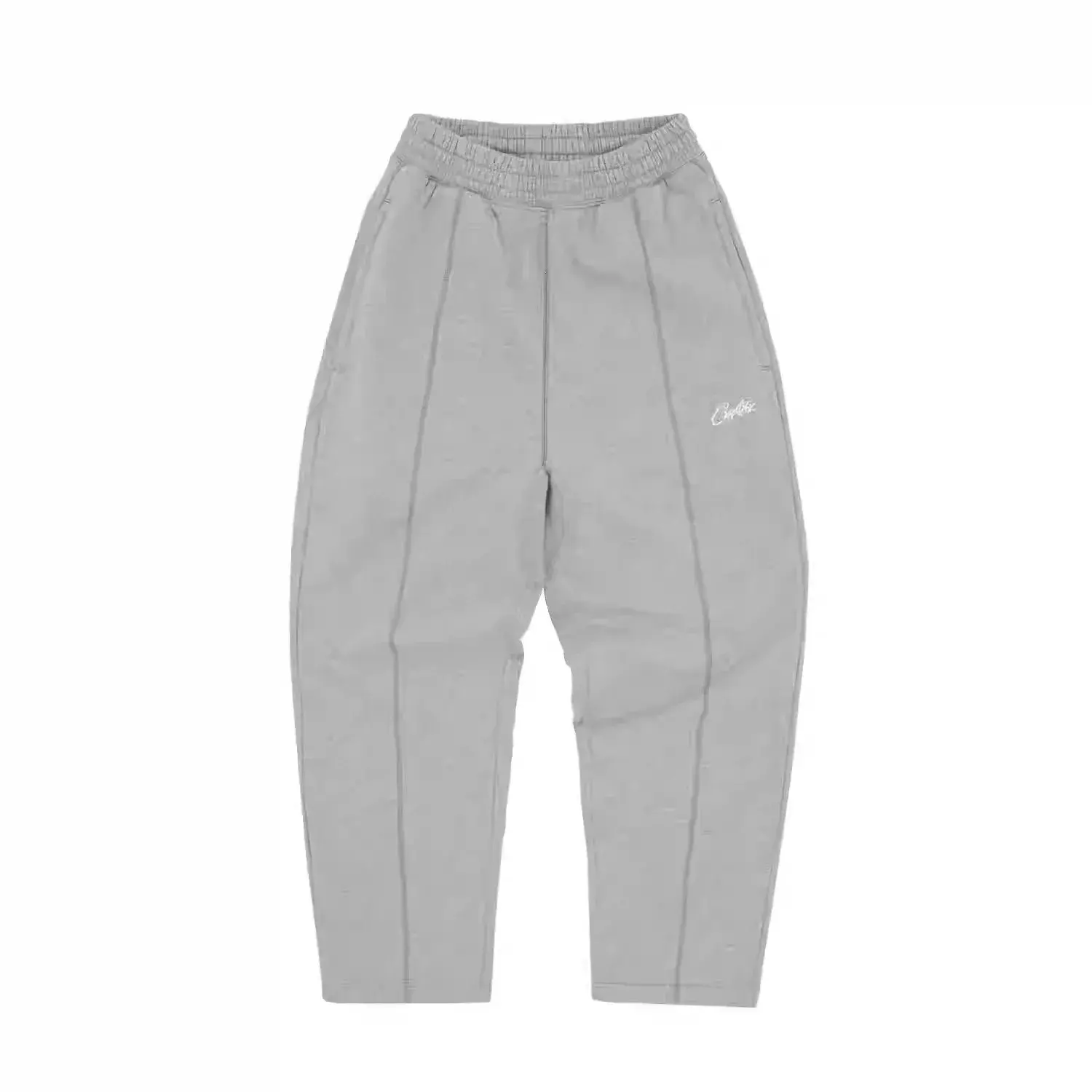 Corteiz Script Straight Leg Sweatpants Grey