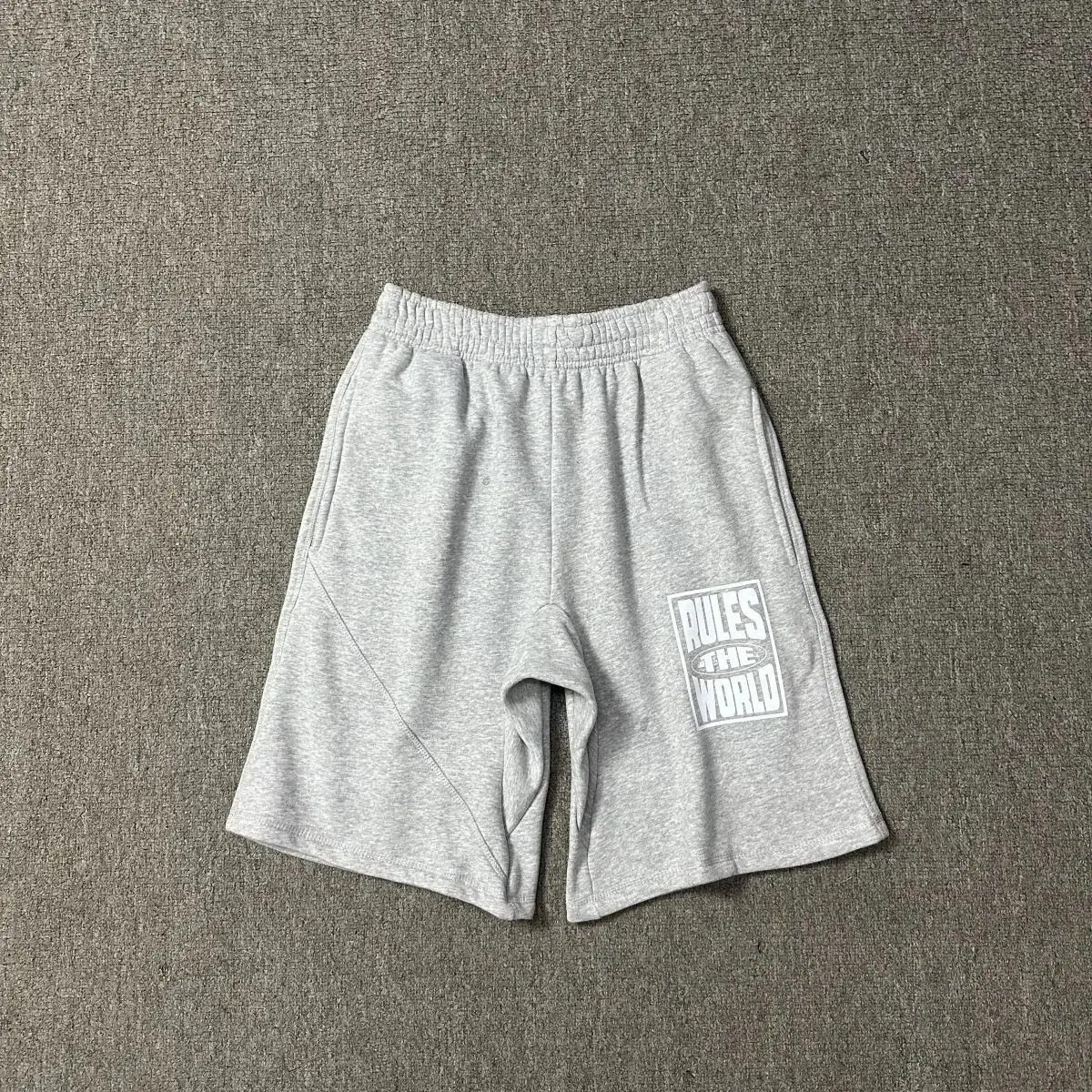 Corteiz Rules The World Sweat Shorts Grey