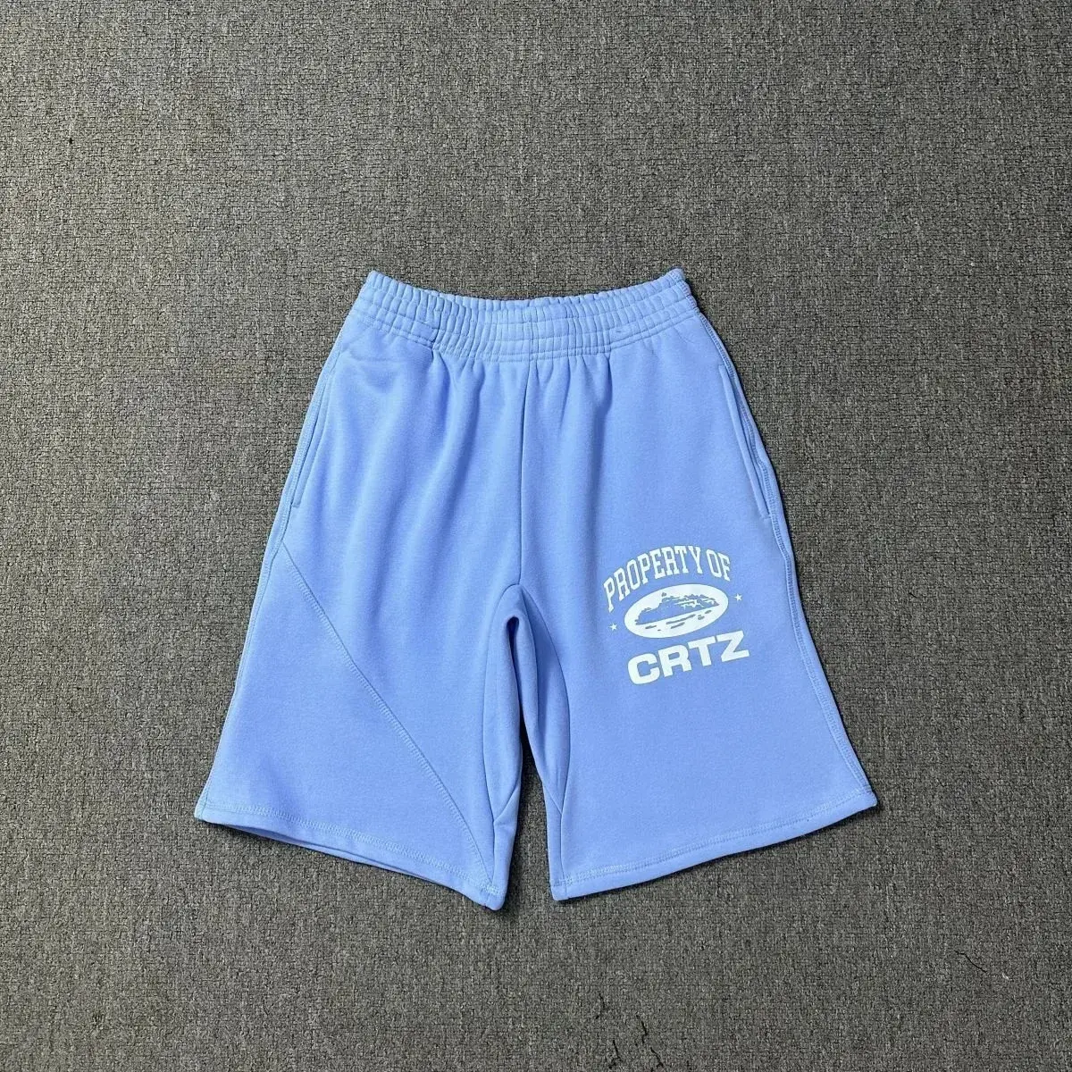 Corteiz Property Of Sweatshorts Sky Blue