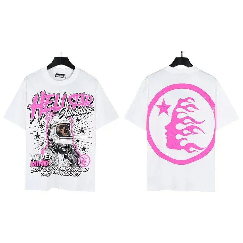 Hellstar Adventure Astronaut T-Shirt White Pink