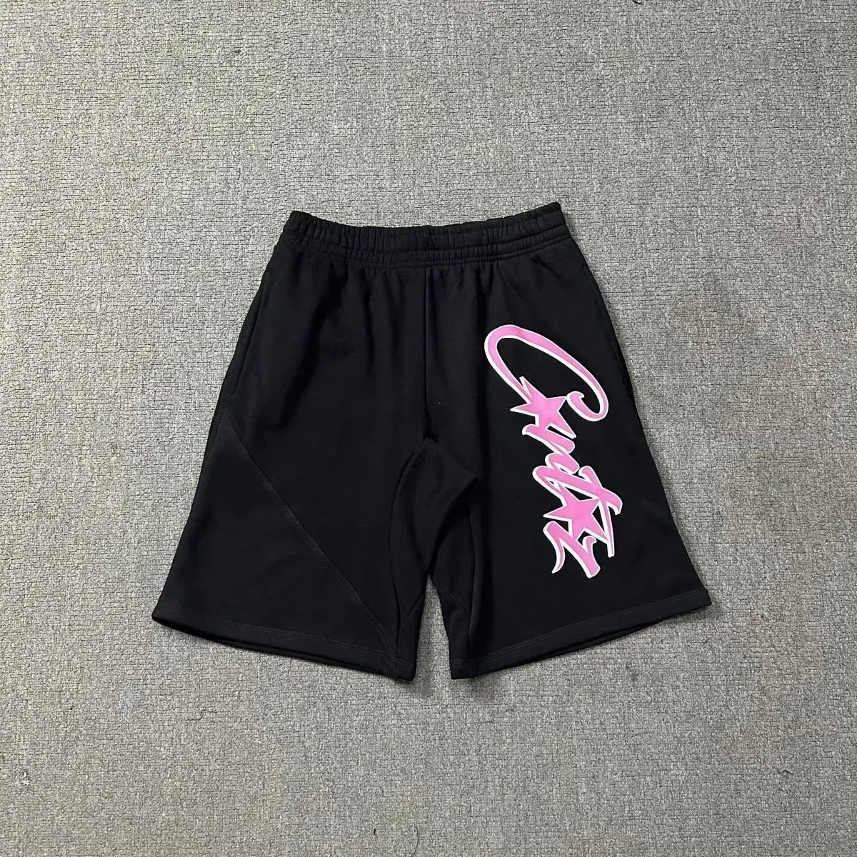 Corteiz Starz Sweatshorts Black Pink