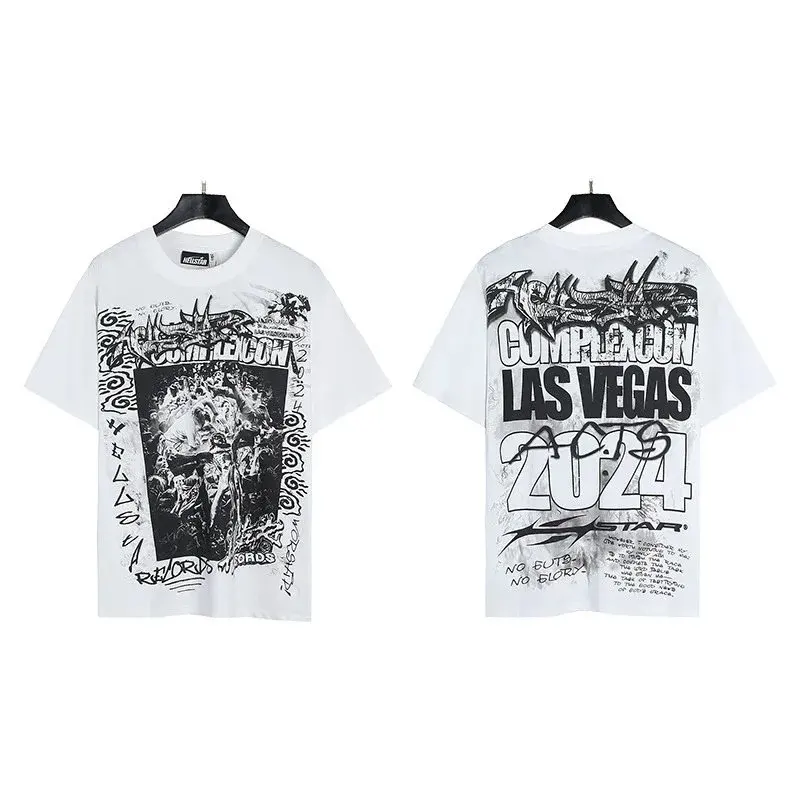 Hellstar ComplexCon Las Vegas 2024 Records T-Shirt White