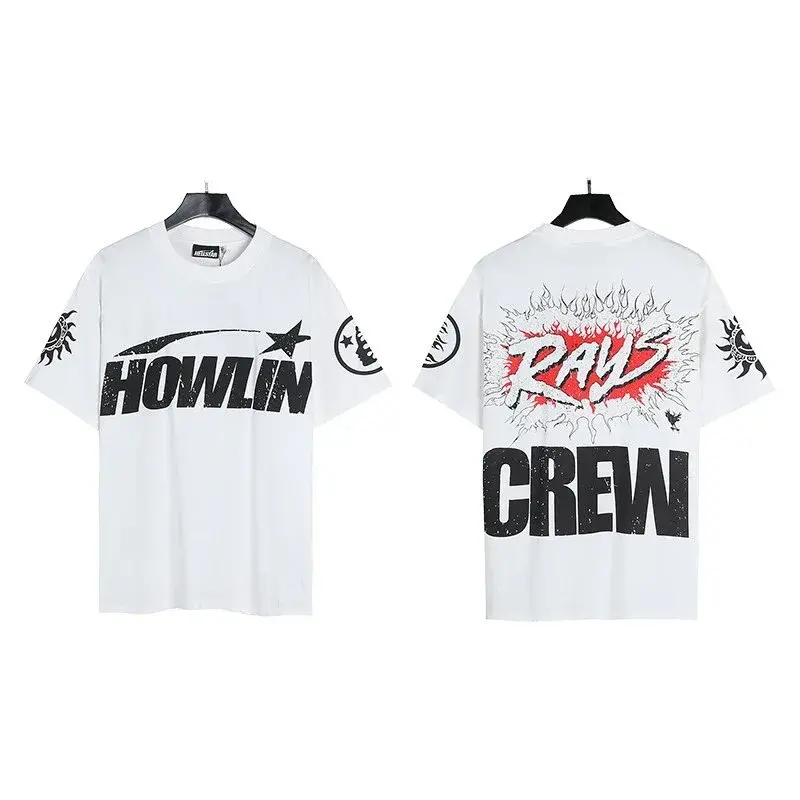 Hellstar Howlin Rays Crew T-Shirt White