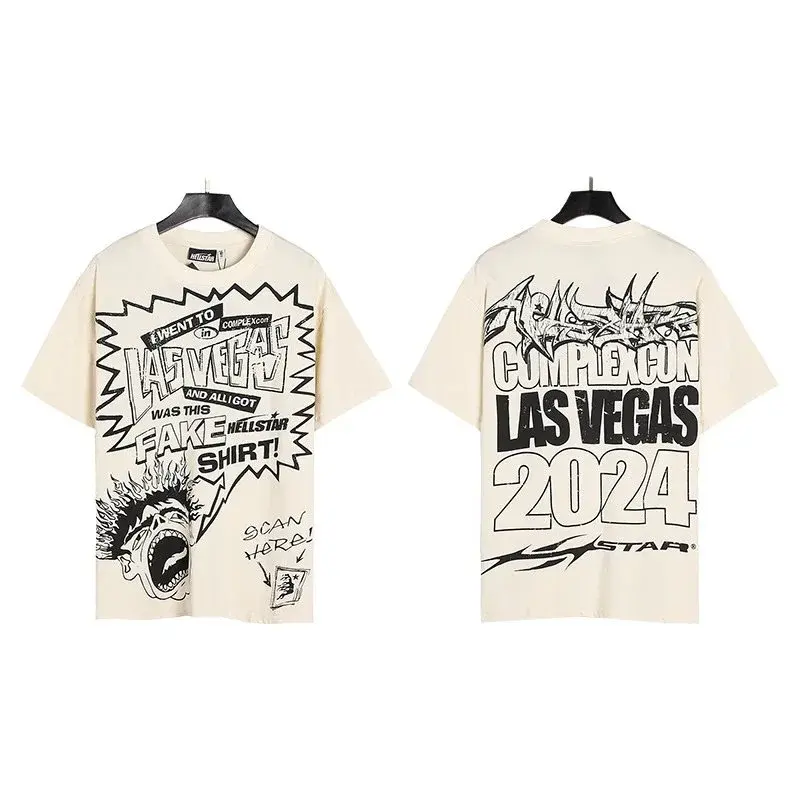 Hellstar ComplexCon Las Vegas 2024 Fake Shirt T-Shirt Cream