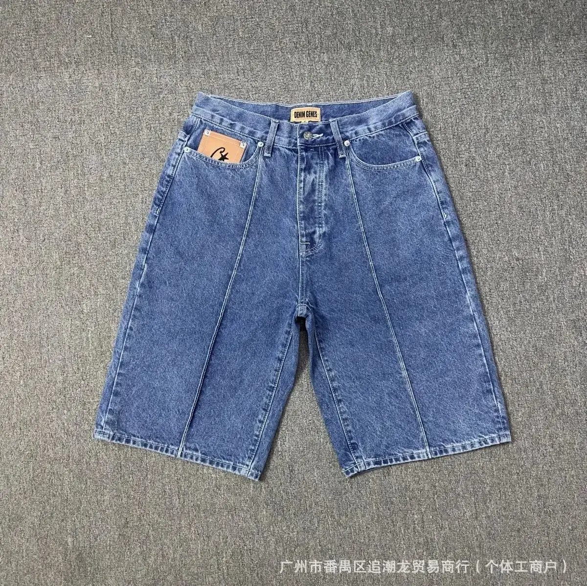Corteiz Denim Genes Shorts Blue