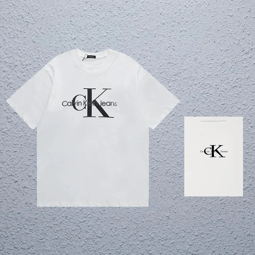 Calvin Klein Jeans Monogram Logo T-Shirt White