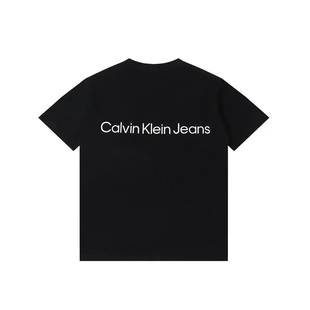 Calvin Klein Jeans Embossed Monogram Back Logo T-Shirt Black