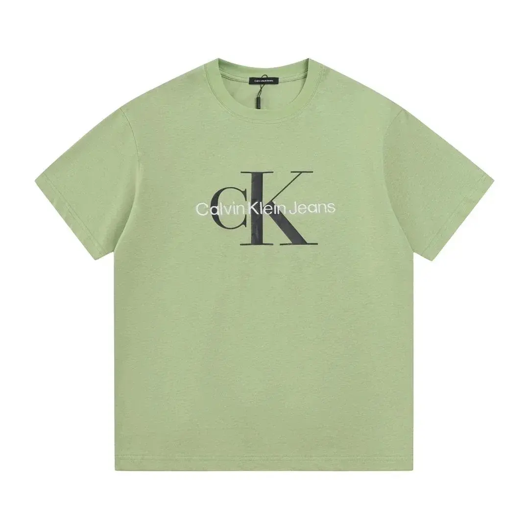 Calvin Klein Jeans Monogram Logo T-Shirt Light Green