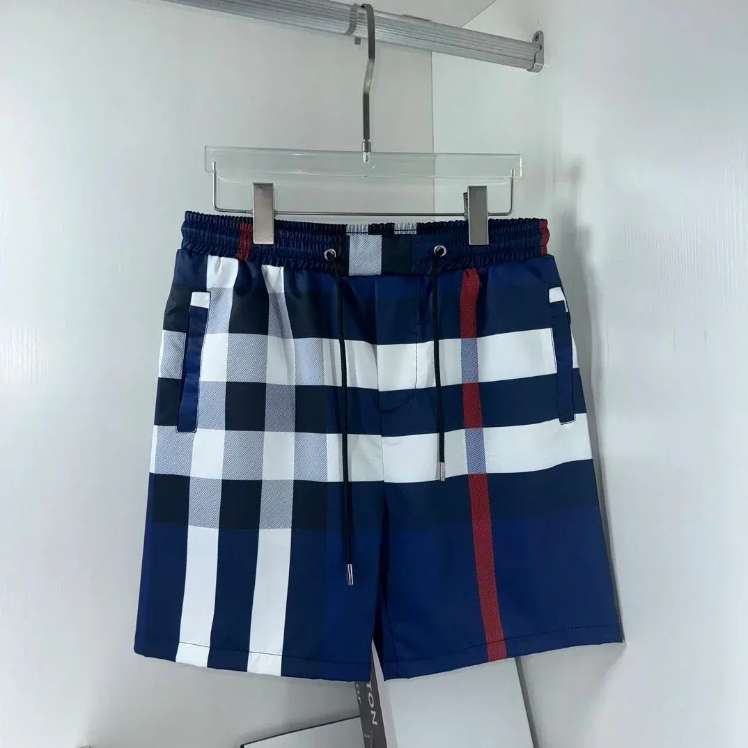 Burberry Check Swim Shorts Navy