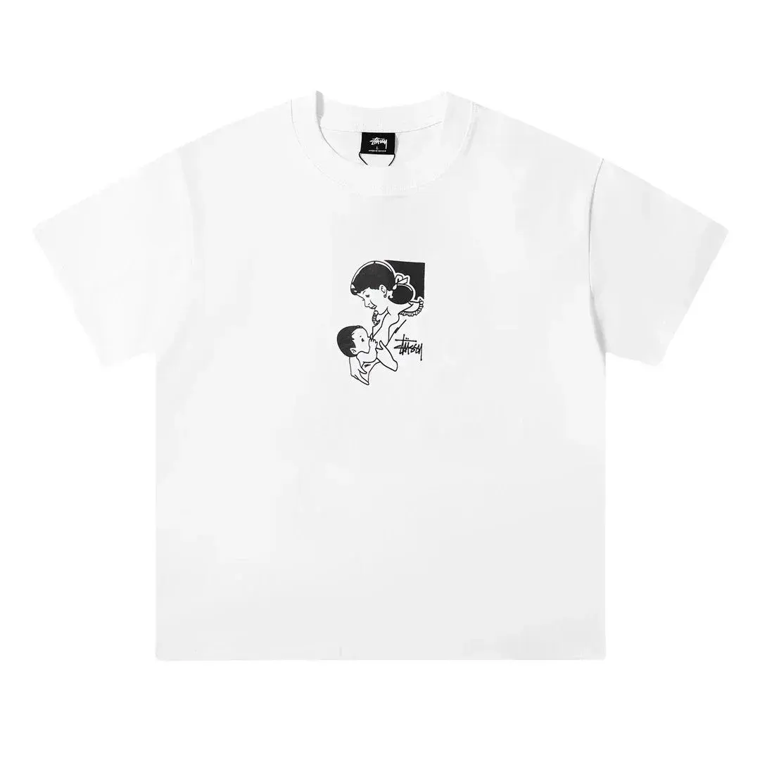 Stüssy Mother and Child T-Shirt White Black