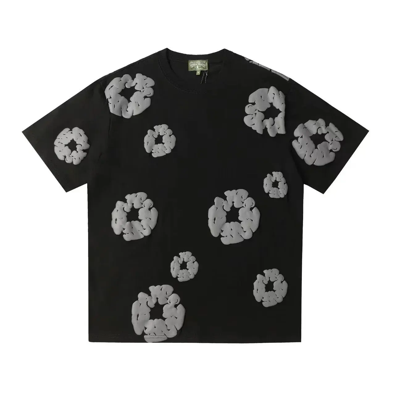 Denim Tears The Cotton Wreath T-Shirt Black Grey