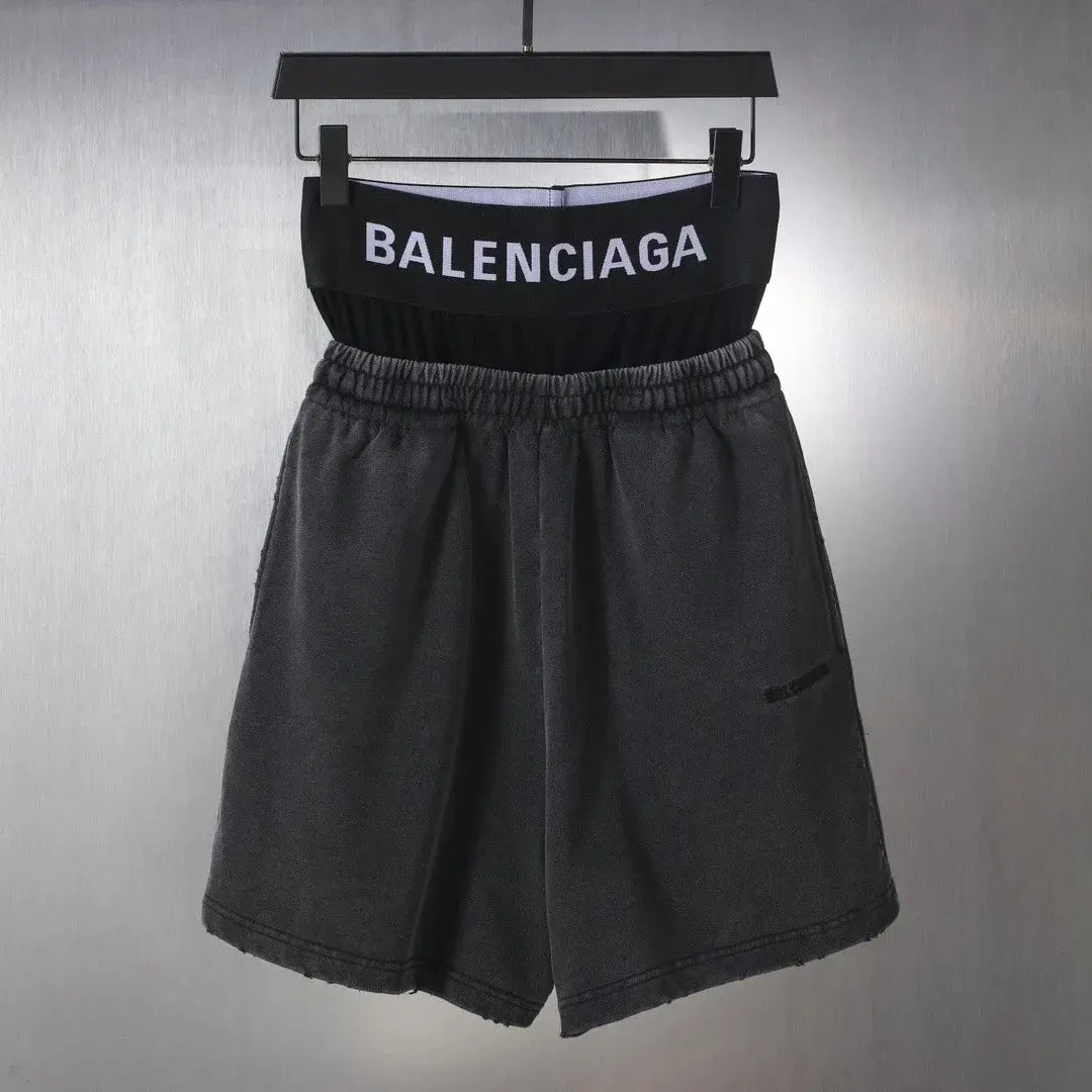 Balenciaga Boxer Trompe-l'Œil Sweatshorts Washed Black