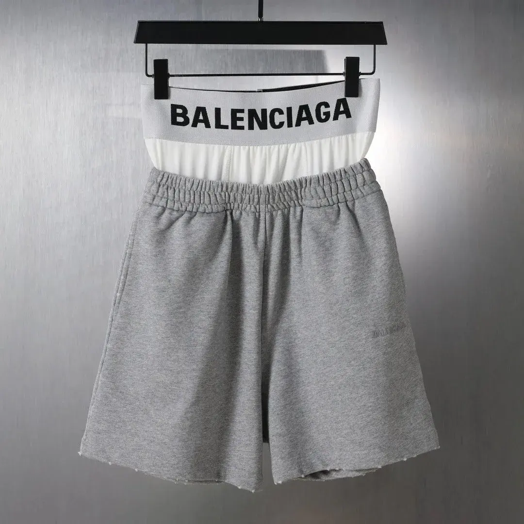 Balenciaga Boxer Trompe-l'Œil Sweatshorts Heather Grey