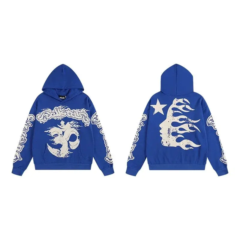 Hellstar Yoga Hoodie Blue