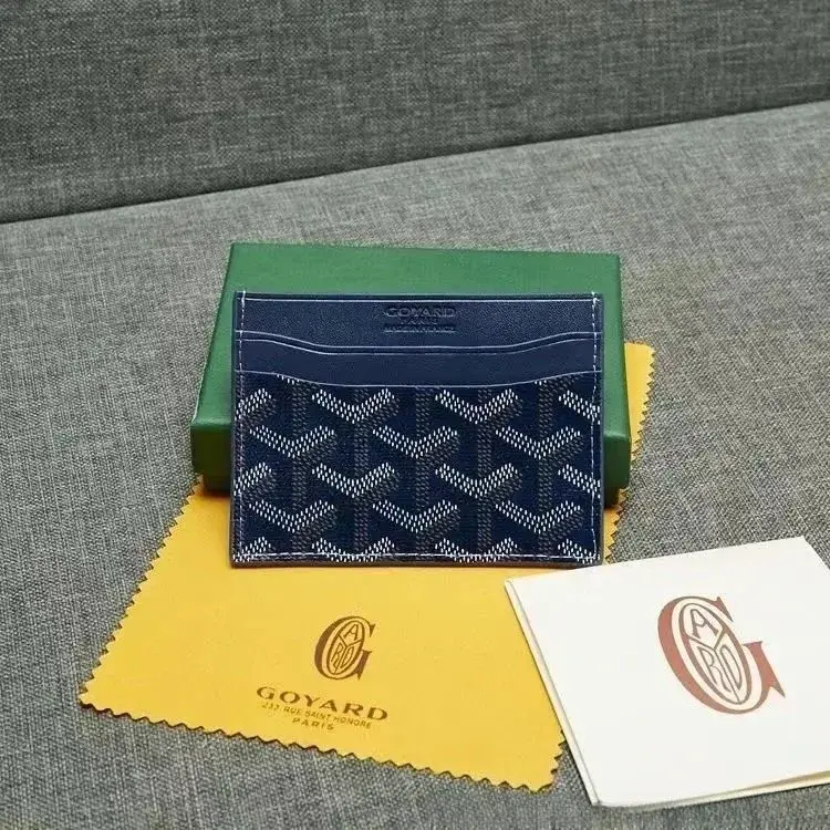 Goyard Saint Sulpice Card Holder Navy Blue