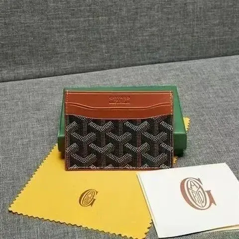 Goyard Saint Sulpice Card Holder Black & Tan