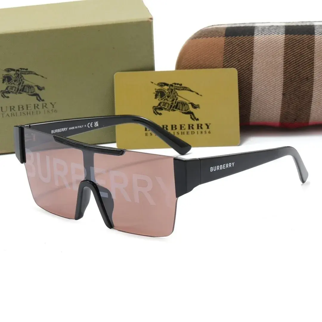 Burberry BE4302 Shield Sunglasses Black Pink
