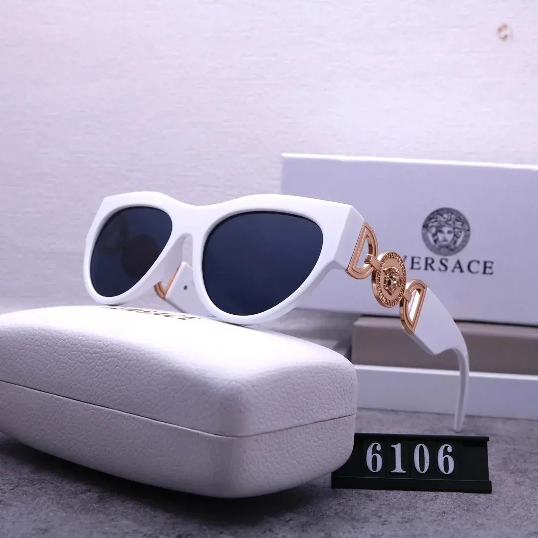 Versace Medusa Cat-Eye Sunglasses White