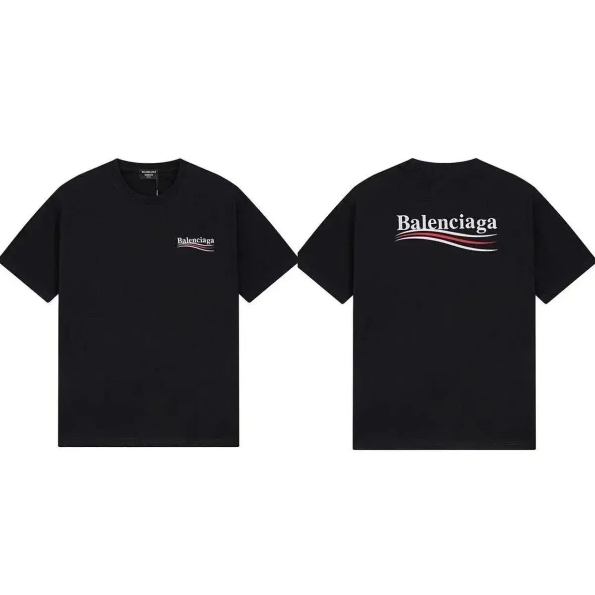 Balenciaga Political Campaign T-Shirt Black