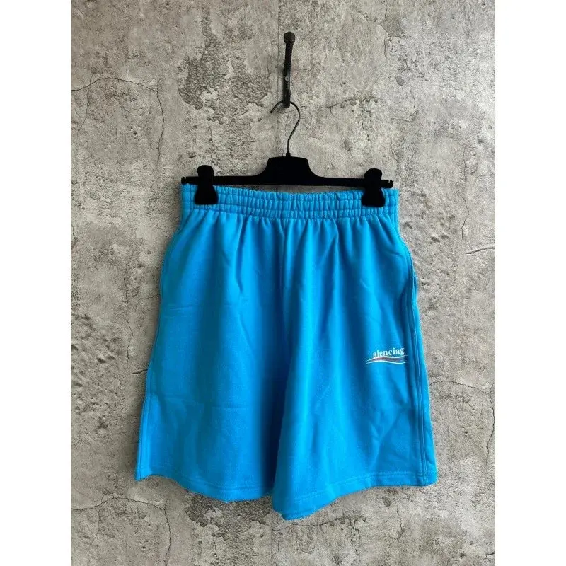 Balenciaga Political Campaign Shorts Lake Blue
